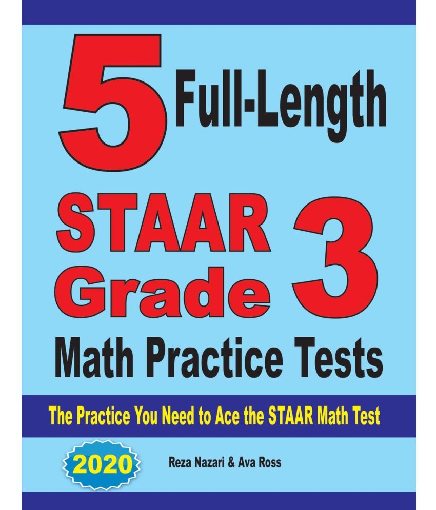 5 Full Length Staar Grade 3 Math Practice Tests Buy 5 Full Length