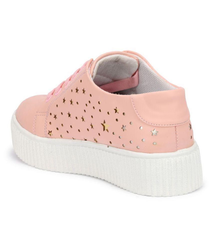 zappy pink casual shoes