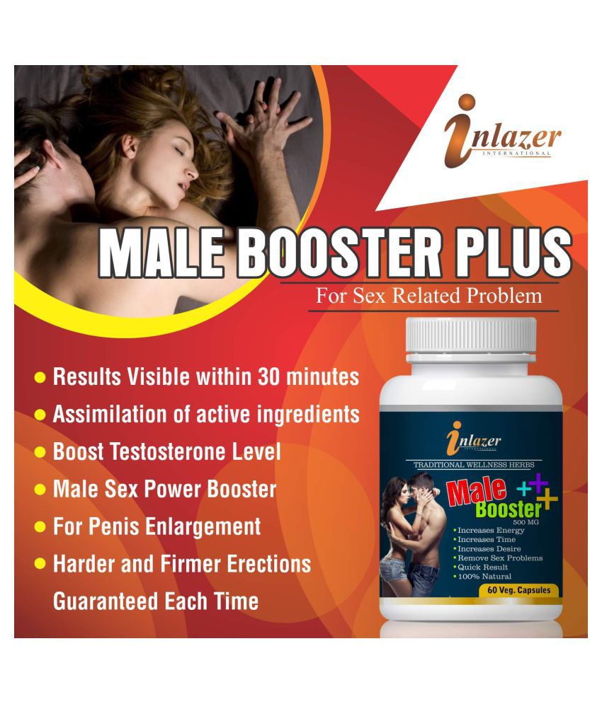 Inlazer Male Booster Plus For Long Time Sex Capsule 500 Mg Pack Of 2 