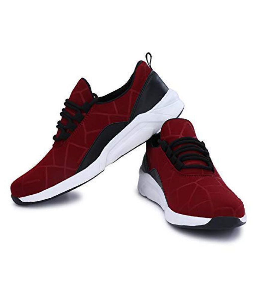 Exiger LAYASA Burgundy Running Shoes - Buy Exiger LAYASA Burgundy ...