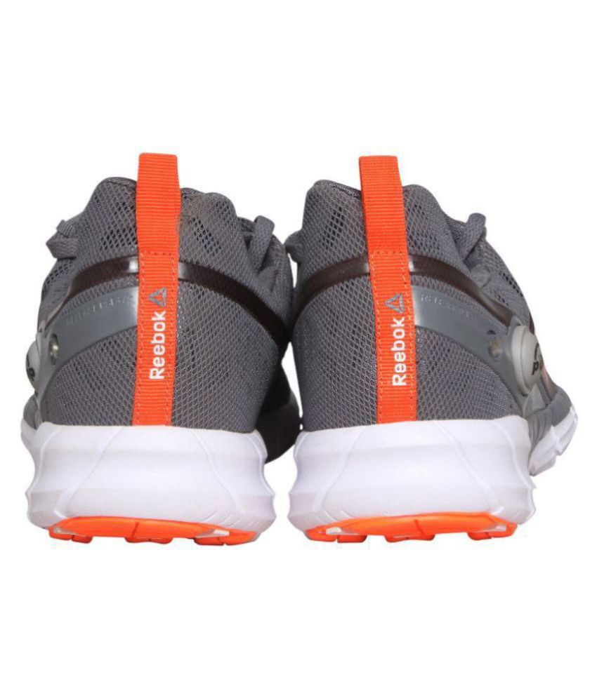 reebok zpump fusion 2.0 gray running shoes