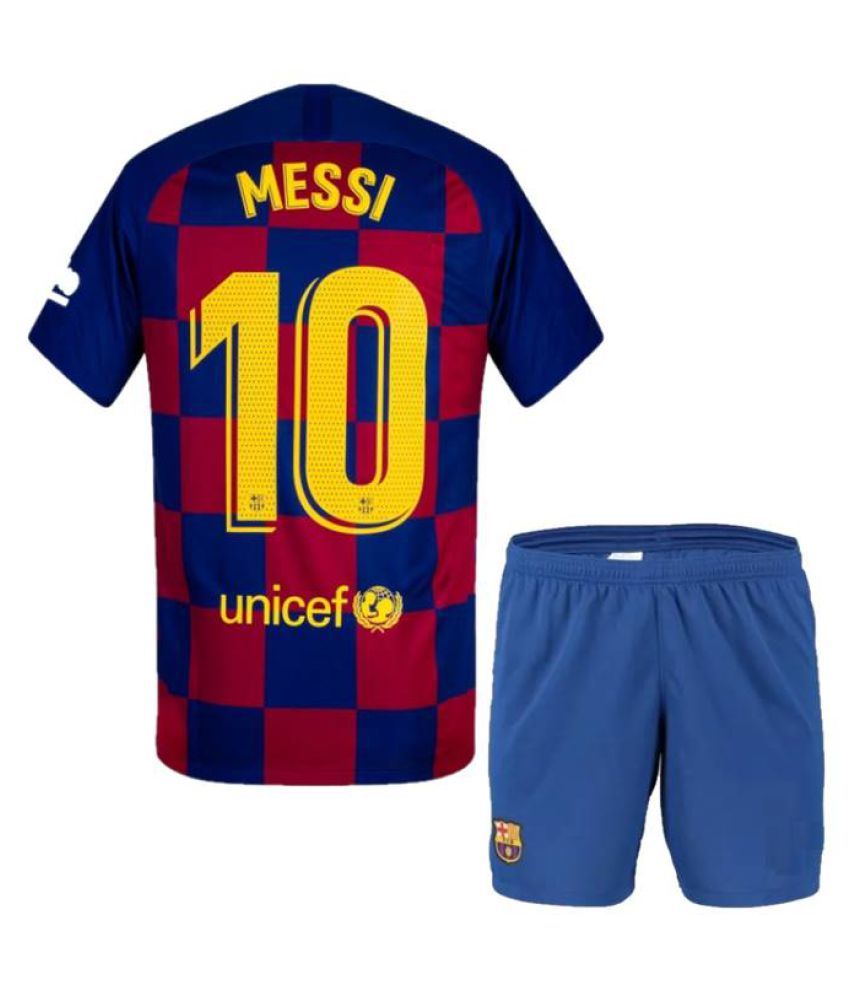 lionel messi jersey and shorts