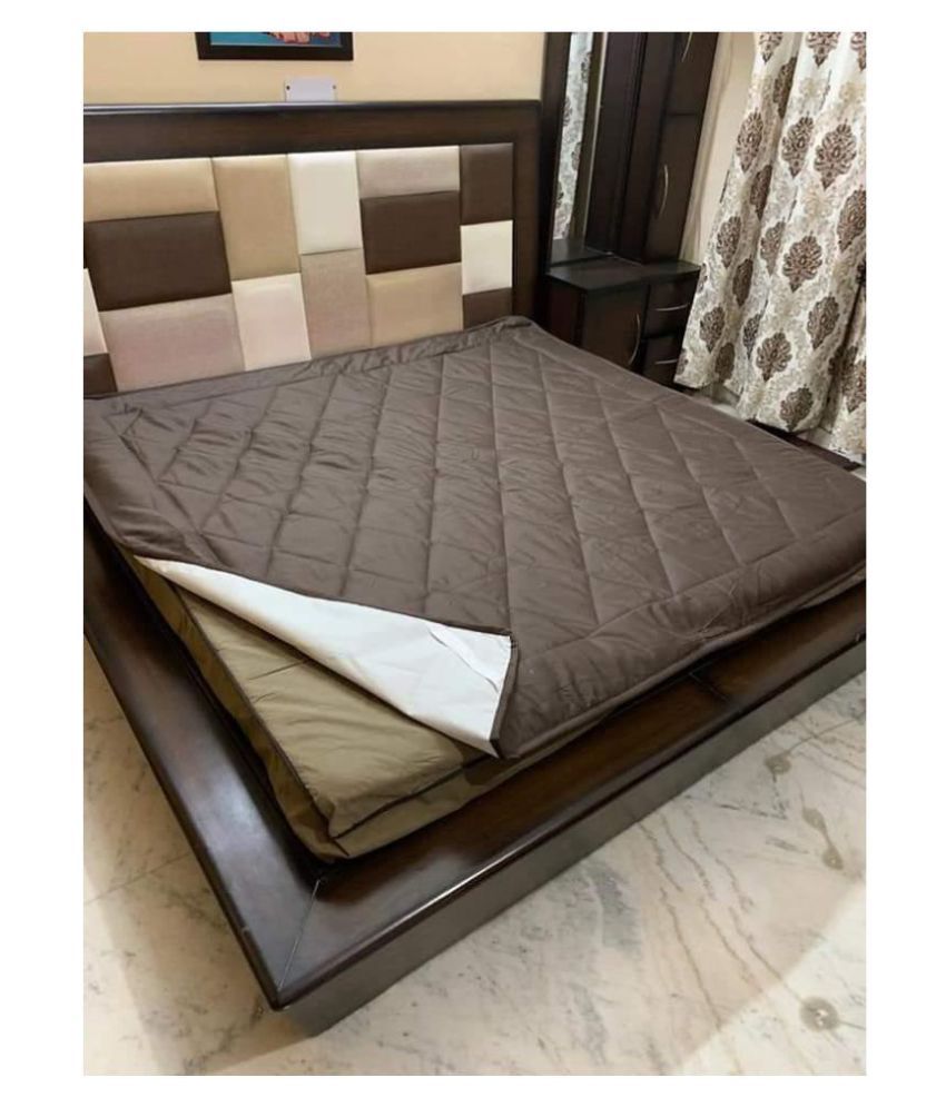 w.s Brown Cotton Mattress Protector Buy w.s Brown Cotton Mattress