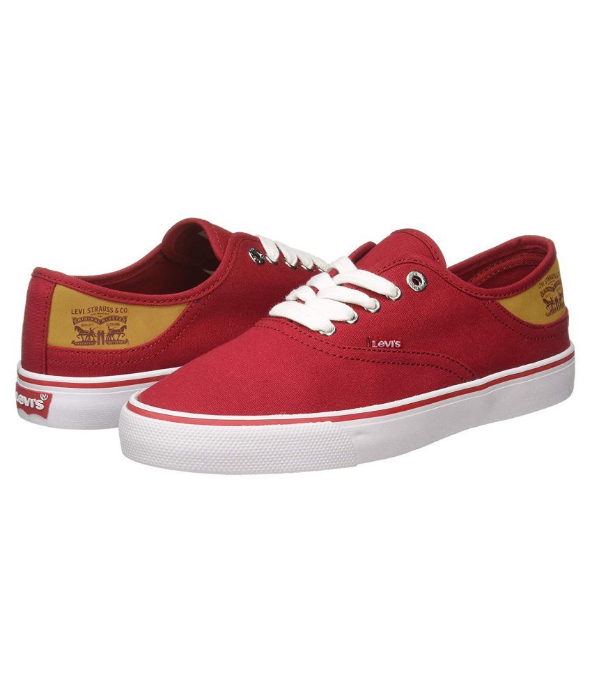 Levi S Sneakers Red Casual Shoes Buy Levi S Sneakers Red Casual Shoes Online At Best Prices In India On Snapdeal