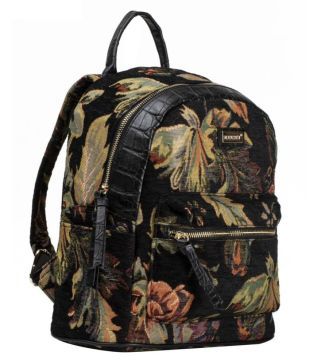 black cloth backpack