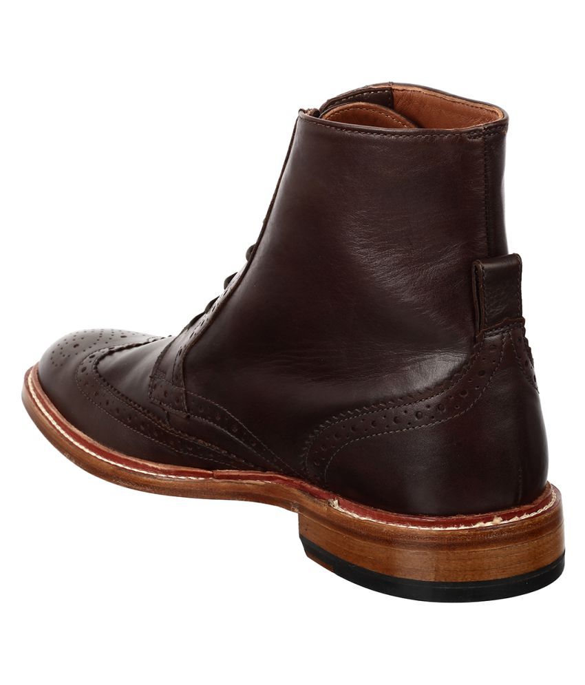 clarks brown mens boots