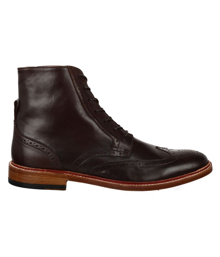 clarks brown mid calf boots