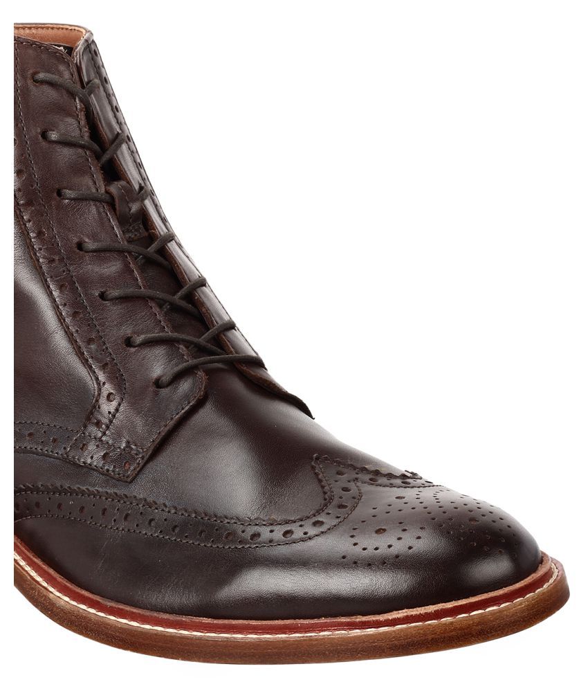 clarks brown biker boots