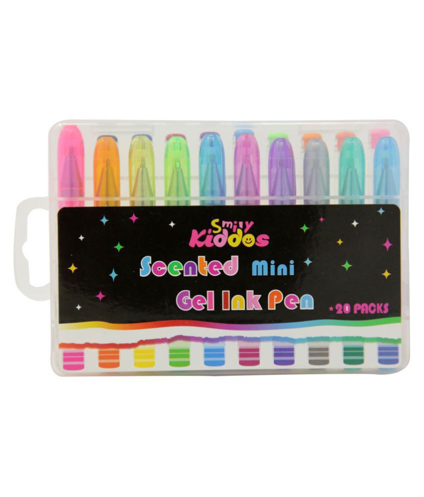     			Smily Kiddos | Smily Gel Ink Pen 20Packs (Mix) | Kids Gel Pen | School Gel Pen | Gel Pen for Boys & Girls | Gel Pen For kids