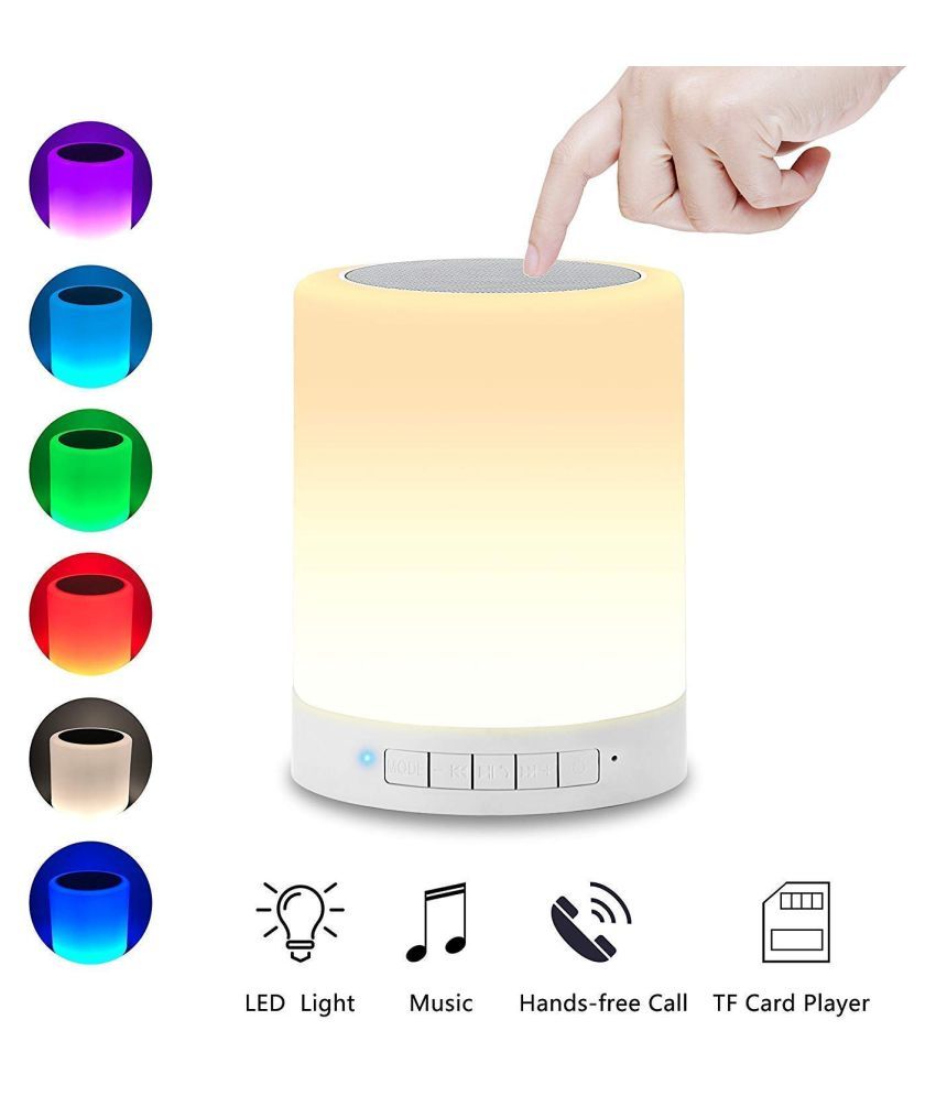     			Hanuman Impex Touch Lamp Bluetooth Speaker Wireless HiFi Speaker Light USB Portable Speaker