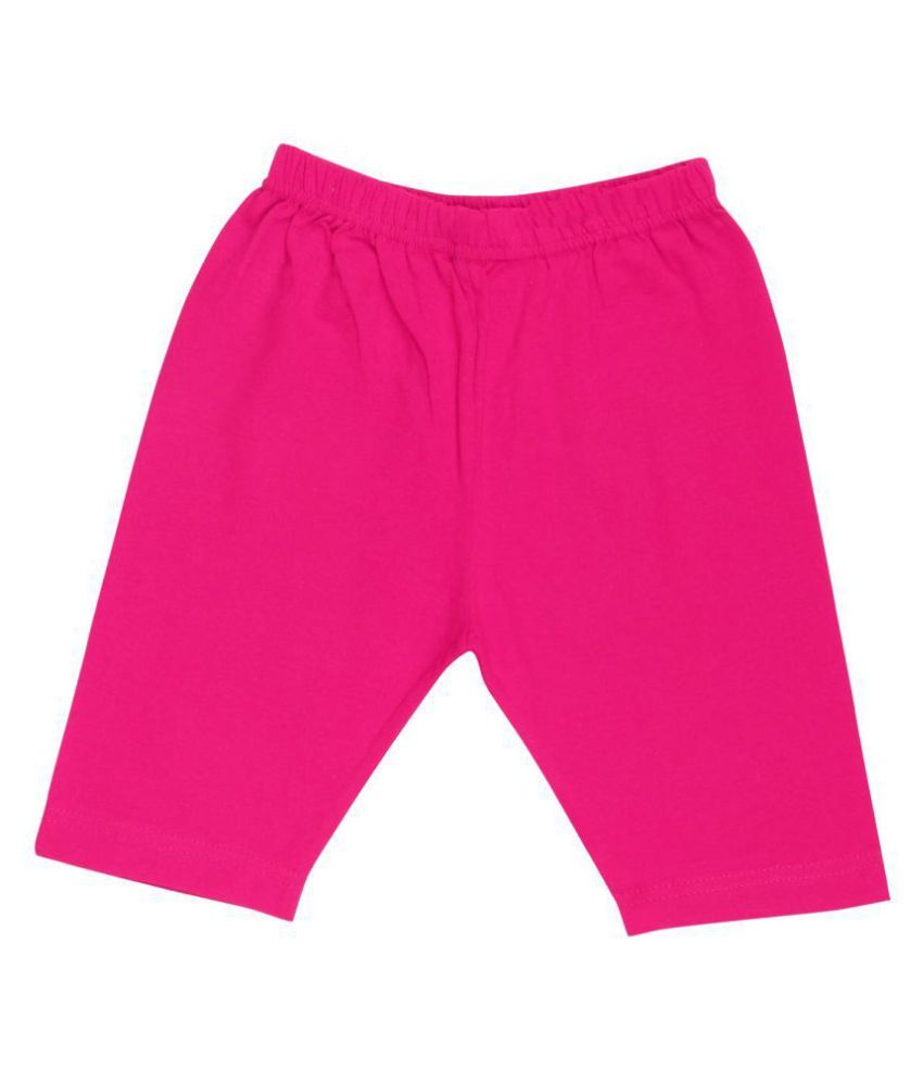 fasla Pure Cotton colour Cycling Shorts for Girls & Kids (Pack of 5