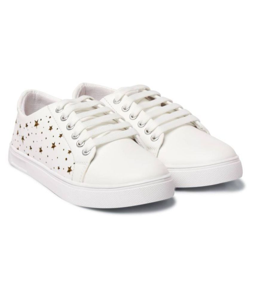stylish shoes white