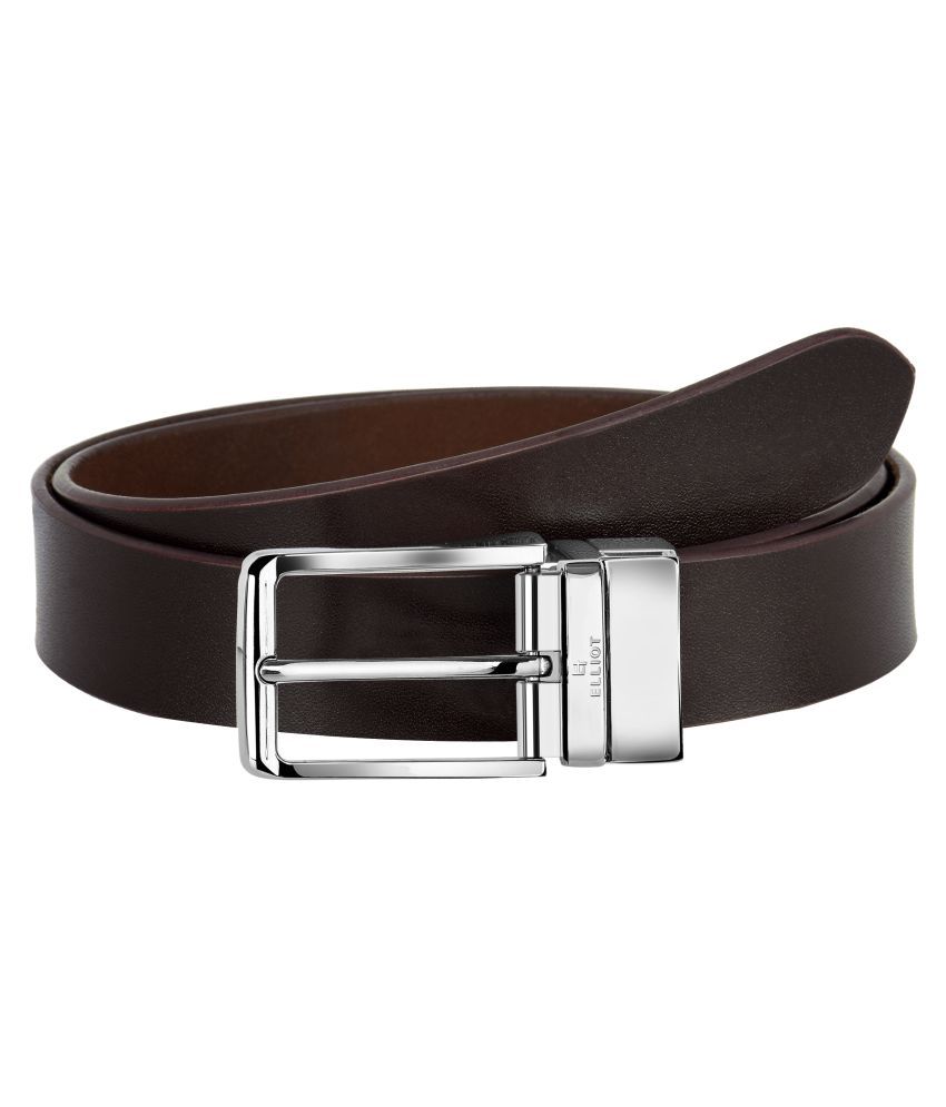     			Elliot Black Leather Formal Belt