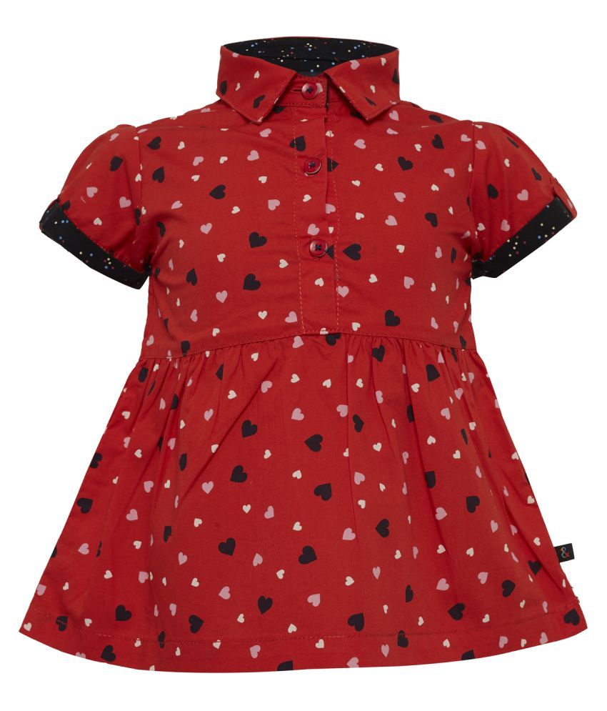 girls red polka dot shirt