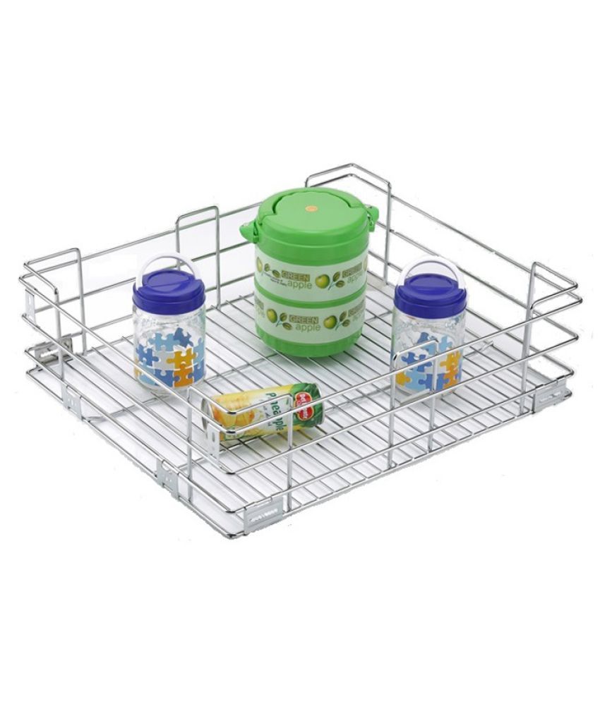 Keepwell Stainless Steel Plain Basket 21x20x6 Inch Kitchen