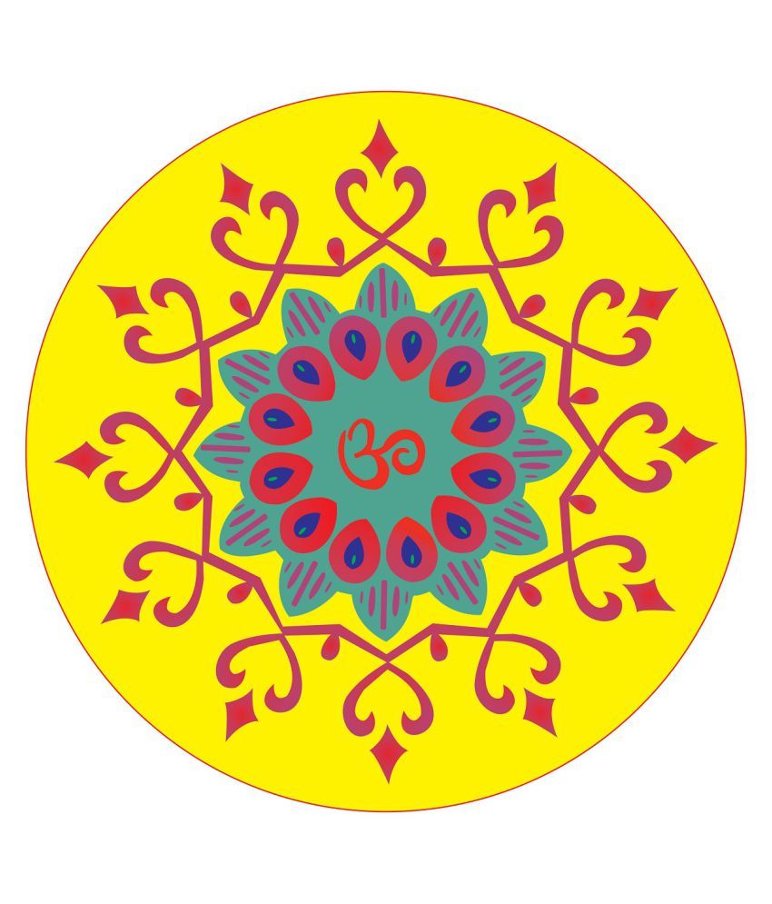     			Decor Villa Rangoli Floor Sticker Festive Sticker ( 40 x 40 cms )