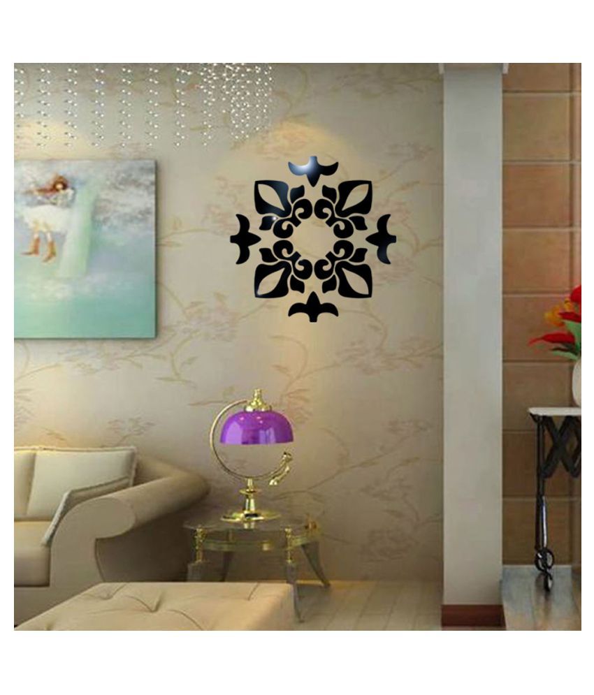 Creative Abstract Acrylic Style 3d Wall Stickers Mirror Ceiling