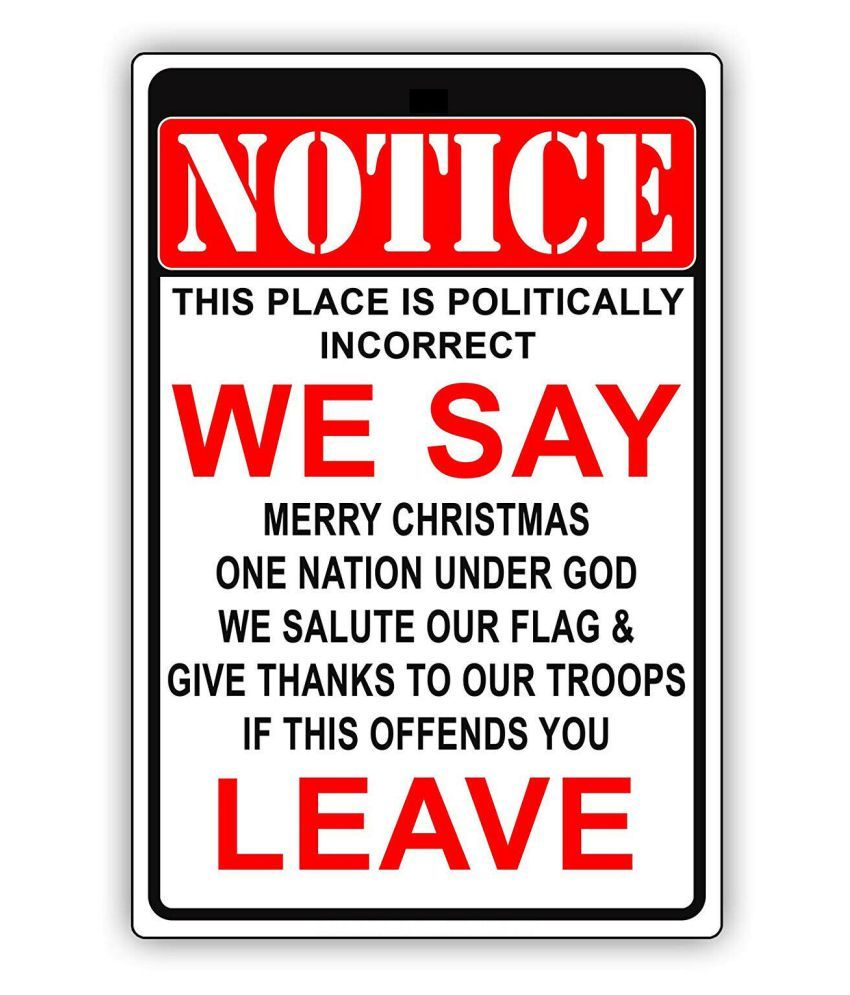 Beware Of Warning Politically Incorrect Sign Flag Plaque Bar Club Wall