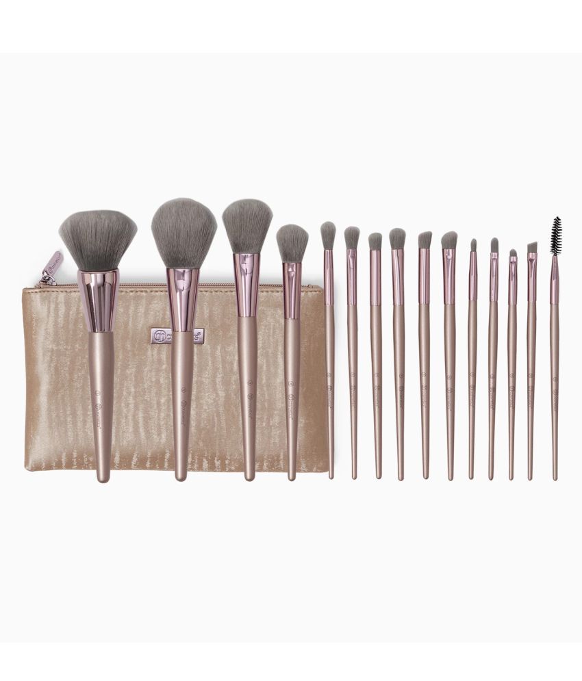 BH Cosmetics Synthetic Foundation Brush,Mineral Powder Brush 15 Pcs 200