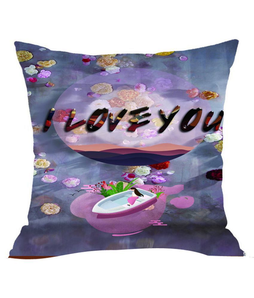 Happy Valentine Pillow Cases Super Soft Fabric Cushion Cover Home