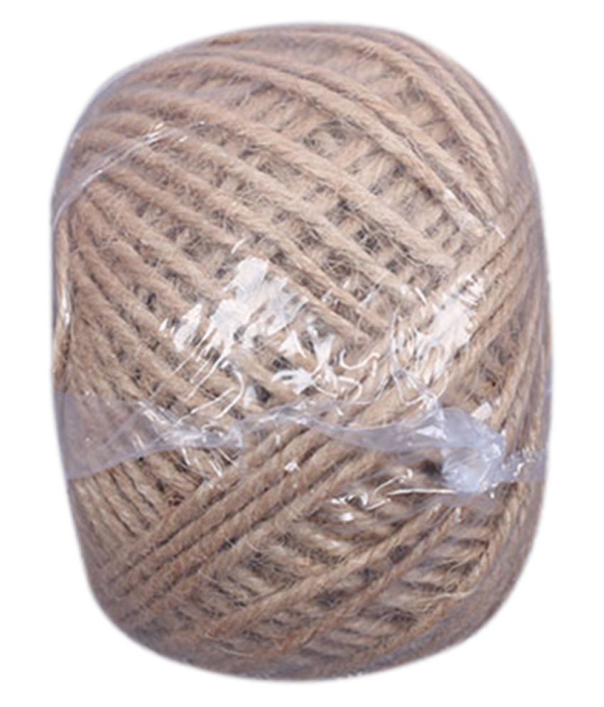 50M Brown Jute Twine Ball DIY Wrap Gift Hemp Rope Cord String Ball 
