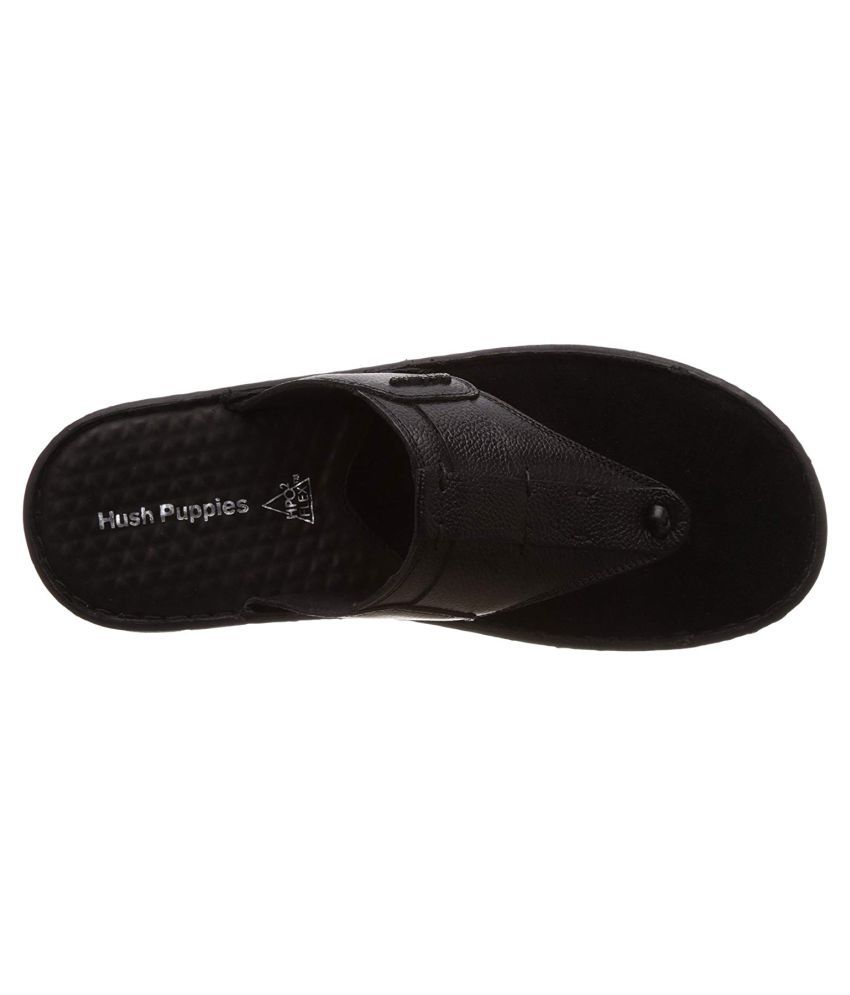 Hush Puppies Black Synthetic Leather Sandals - Buy Hush Puppies Black ...