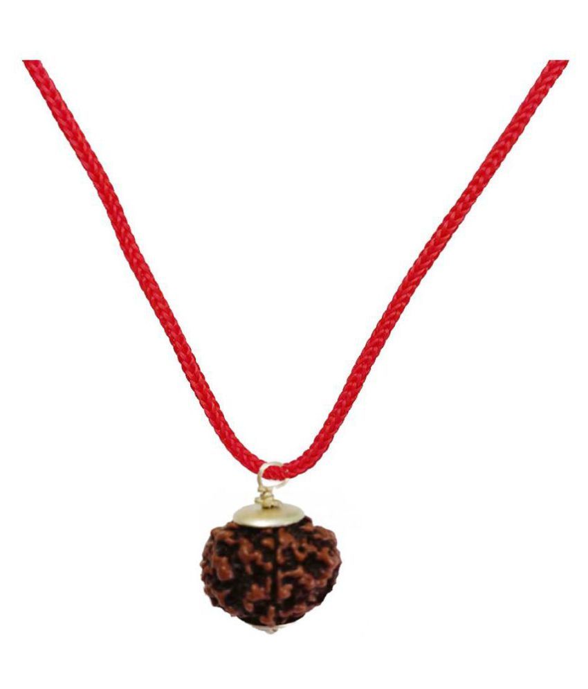     			5 Mukhi Nepali Rudraksha Rudraksh Pendant rudrksha Mala For Unisex