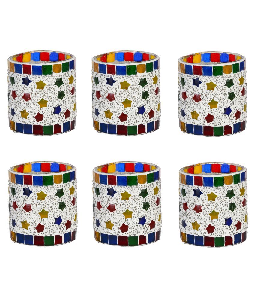 AFAST Glass Party Decor Multicolour - Pack of 6