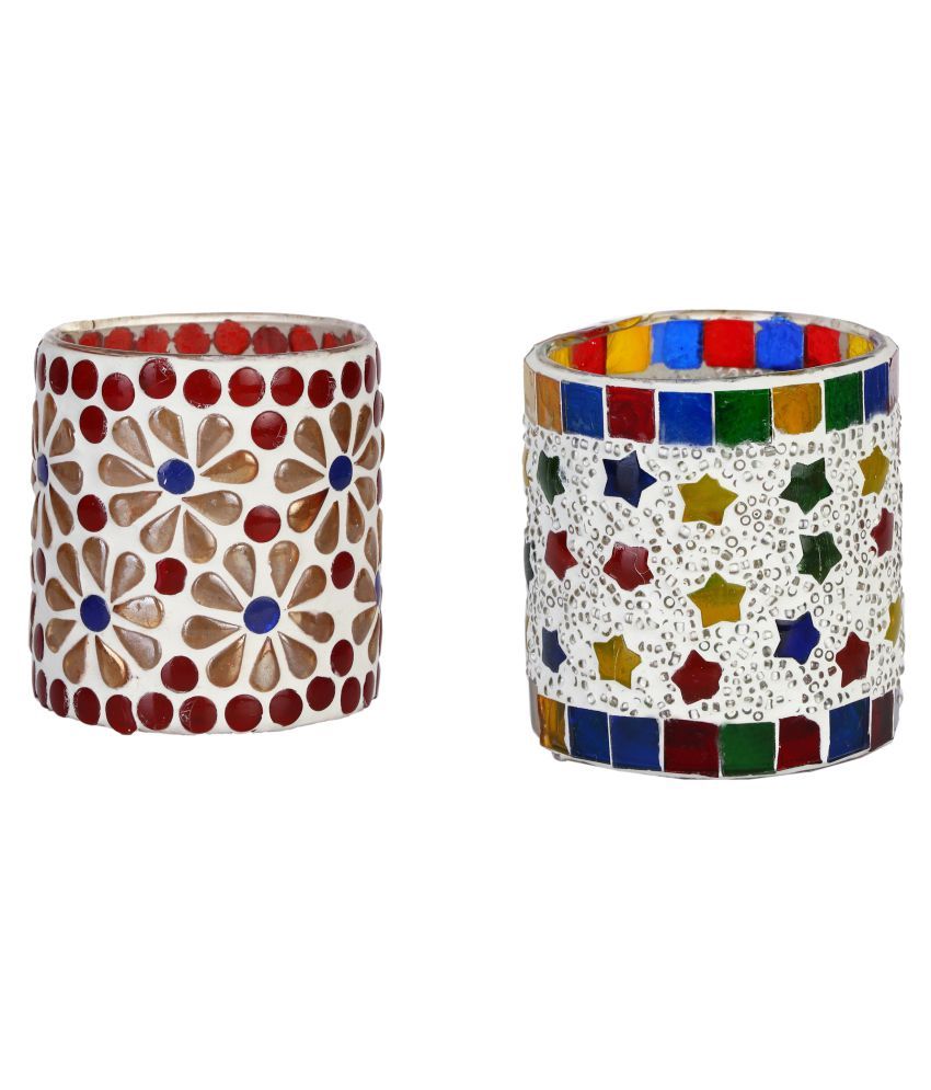     			AFAST Glass Party Decor Multicolour - Pack of 2