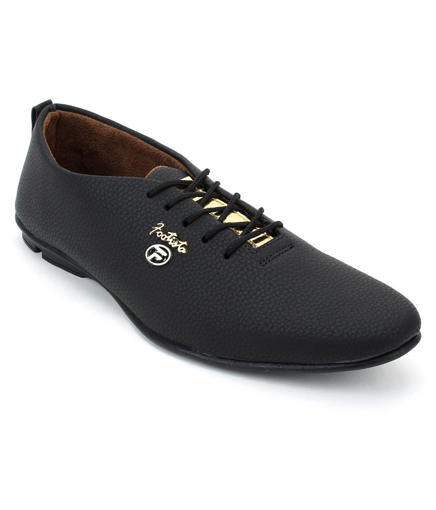 Footista Lifestyle Black Casual Shoes 