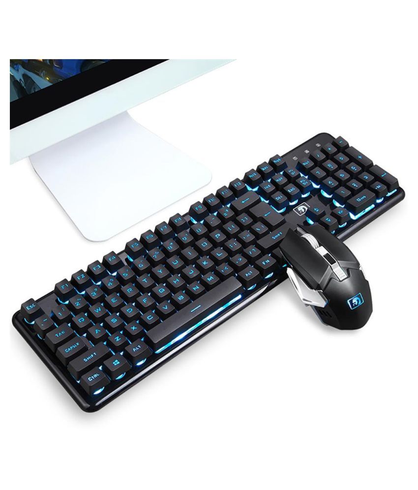 wireless mechanical keyboard with mouse