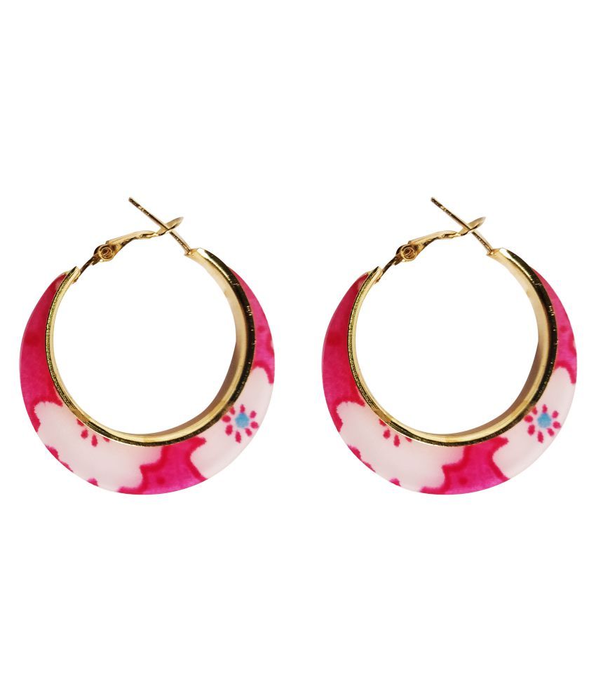 animal print hoop earrings