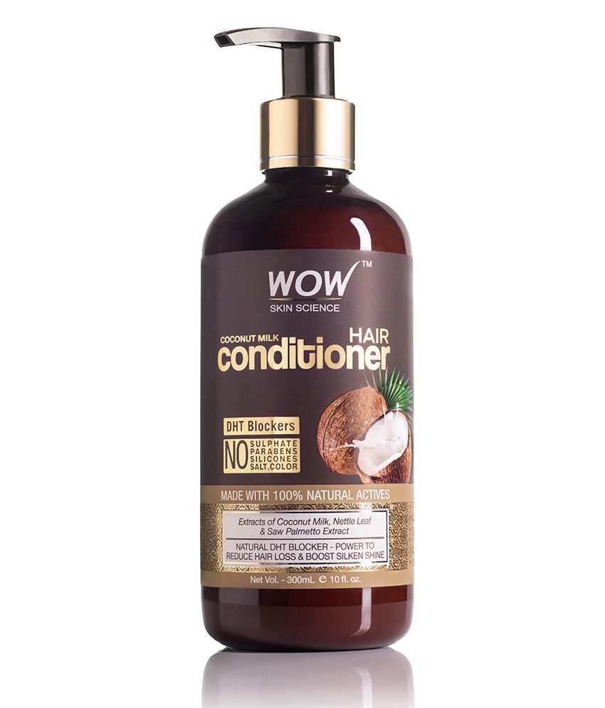     			WOW Skin Science Coconut Milk Conditioner - No Parabens,Minerals Silicones,& Color -with DHT BLOCKERS -300mL