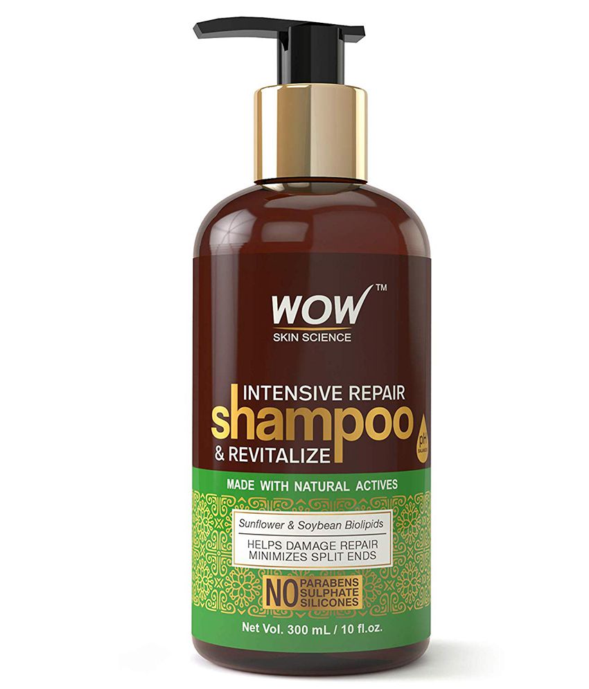 WOW Intensive Repair & Revitalize No Parabens, Sulphate & Silicone Shampoo 300 mL