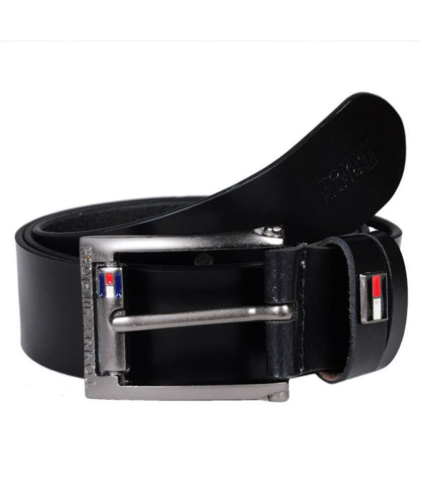 Tomy Hilfiger Black Leather Casual Belt - Buy Tomy Hilfiger Black ...