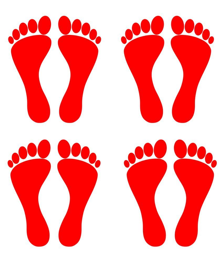     			Sticker Studio FOOTPRINT Festive Sticker ( 22 x 25 cms )