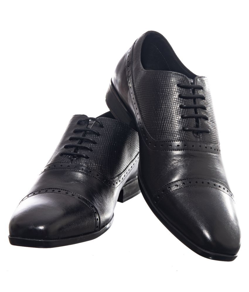 khadims black formal shoes
