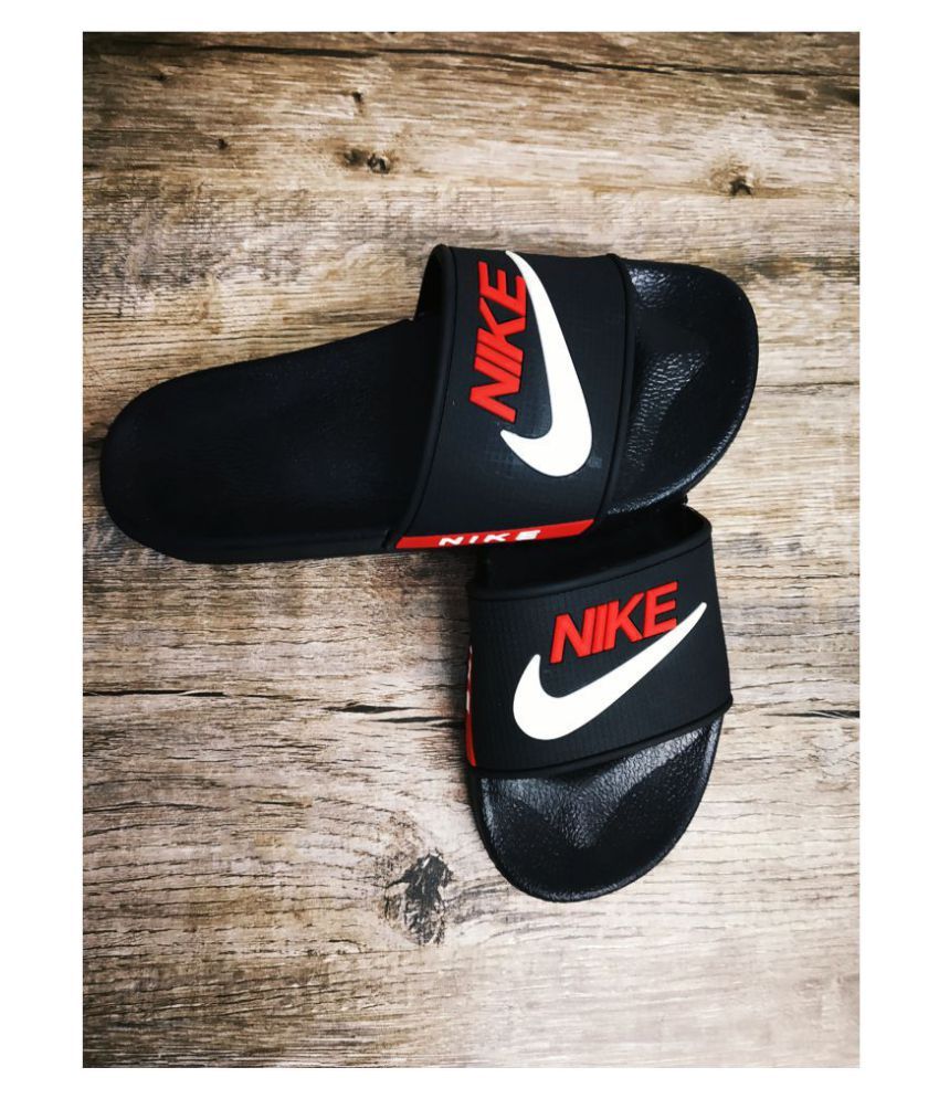 Download Nike Black Slide Flip flop Price in India- Buy Nike Black ...