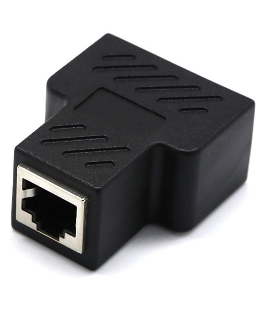 RJ45 CAT5 6 LAN Ethernet Splitter Adapter Extender Coupler Jointer Plug for PC
