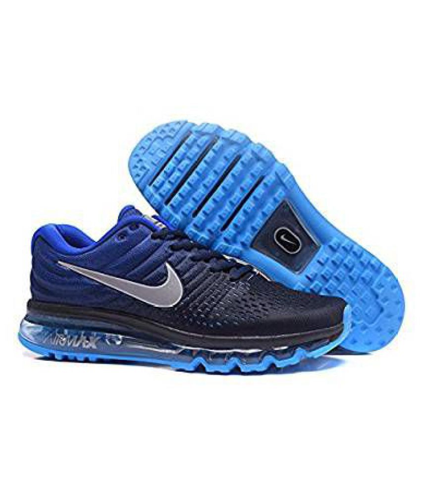 blue running shoes nike airmax 2017 
