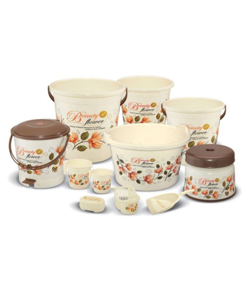 Ruchi Collection Plastic Bathroom Bucket Set Buy Ruchi Collection