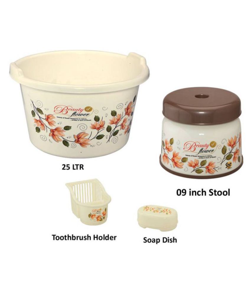 Ruchi Collection Plastic Bathroom Bucket Set Buy Ruchi Collection