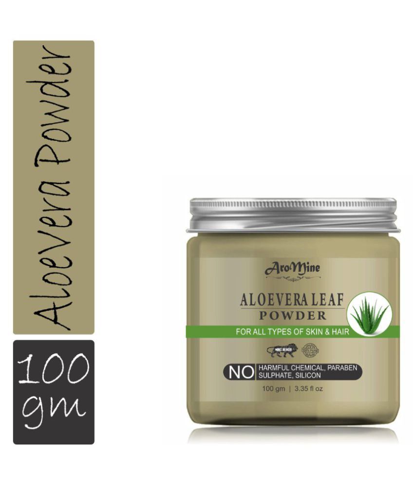     			Aromine 100% Pure & Natural Aloevera Leaf Powder For Skin, Hair Face Pack 100 gm