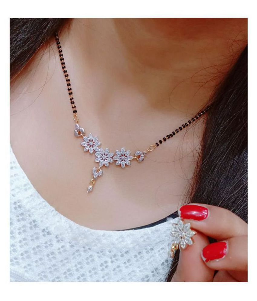 ad mangalsutra with earrings