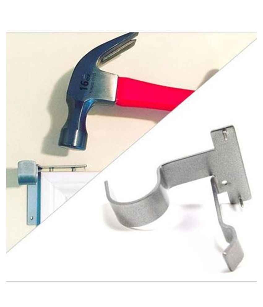 Single Hang Curtain Rod Center Support Bracket Frame Curtain Rod
