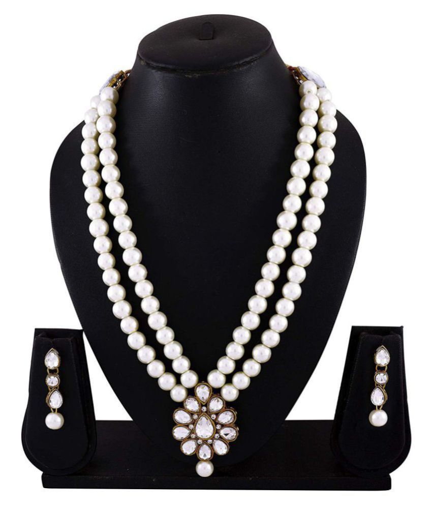 White Pearl Alloy White Long Haram 