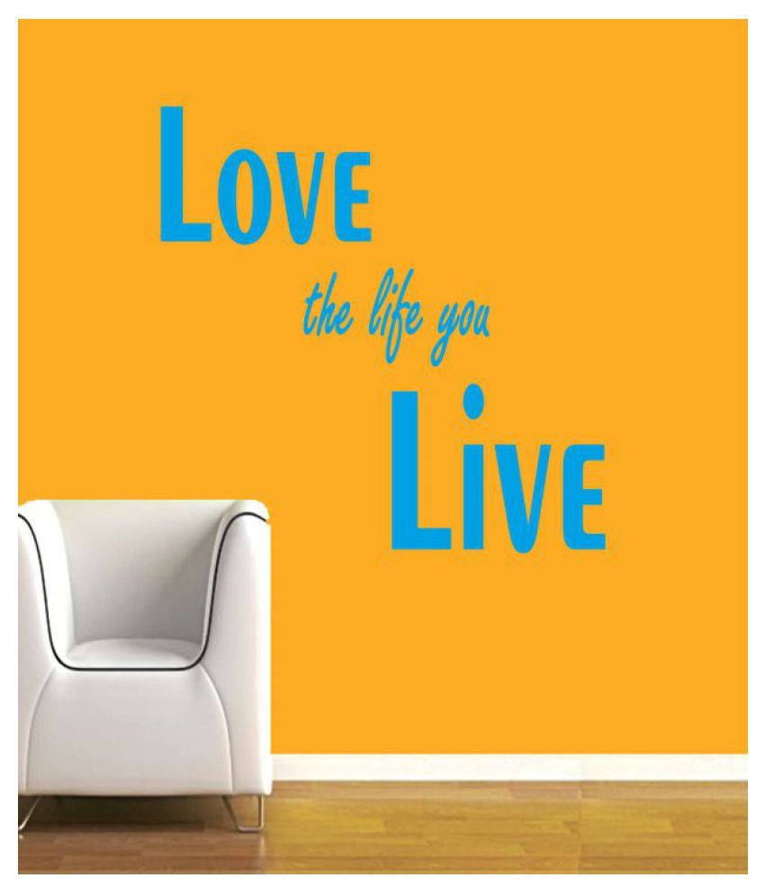 Ritzy Love the Life Wall Quotes Decal Motivational Quotes Sticker 30 x 60 cms Ritzy Love the Life Wall Quotes Decal Motivational Quotes Sticker 30 x 60 cms