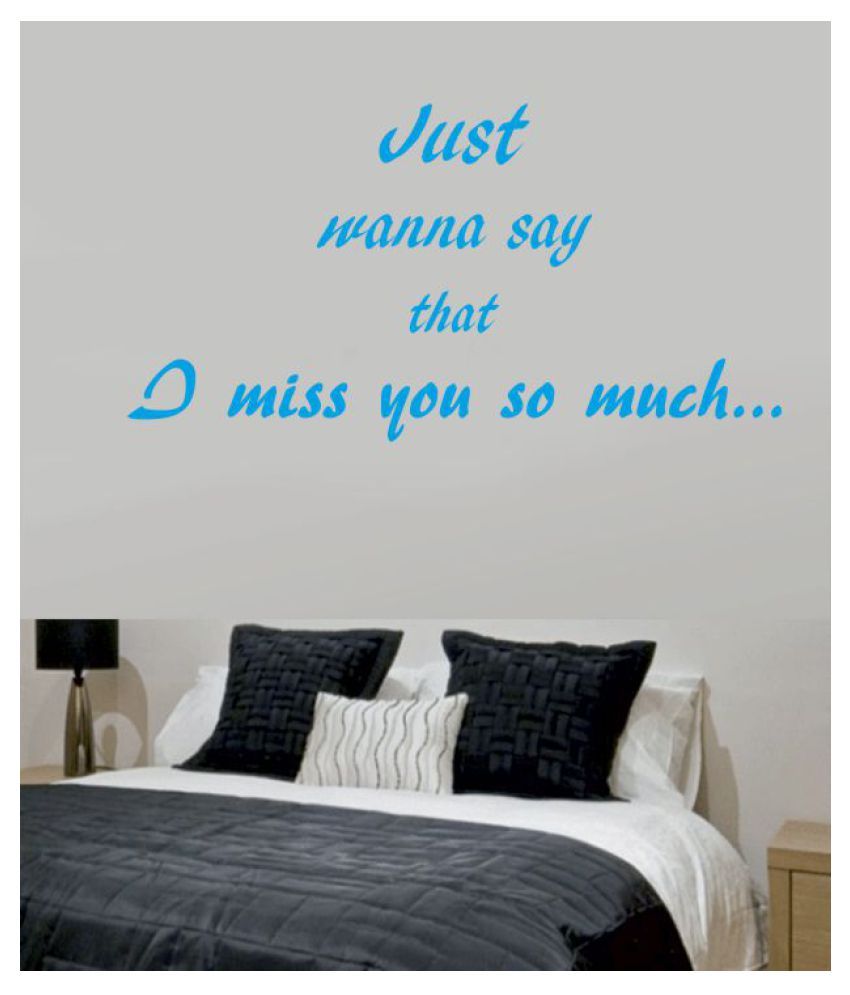 Ritzy Miss You Wall Quotes Decal Motivational Quotes Sticker 60 x 30 cms Ritzy Miss You Wall Quotes Decal Motivational Quotes Sticker 60 x 30 cms