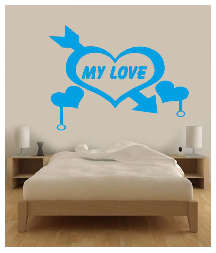 Ritzy My Love Romantic Romance Love Sticker 60 X 45 Cms