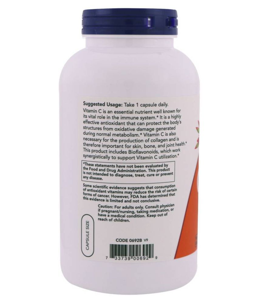 Now Foods C 1000 With 100mg Bioflavonoid 250 No S Vitamins Capsule Buy Now Foods C 1000 With 100mg Bioflavonoid 250 No S Vitamins Capsule At Best Prices In India Snapdeal